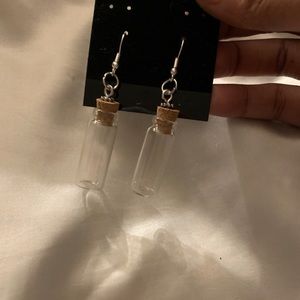 Mini long jar earrings